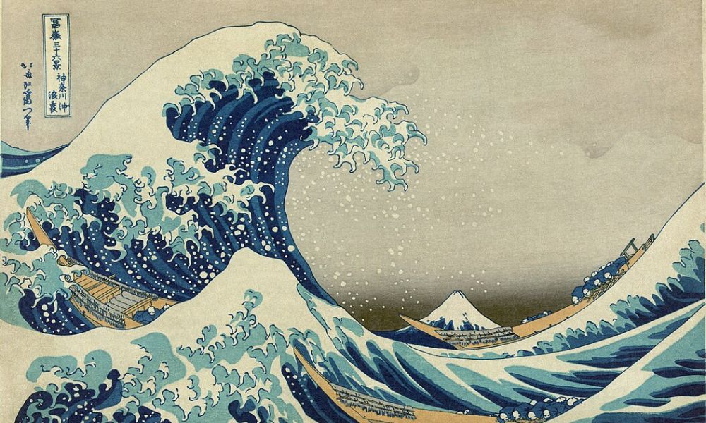 La gran ola de Kanagawa, de Hokusai