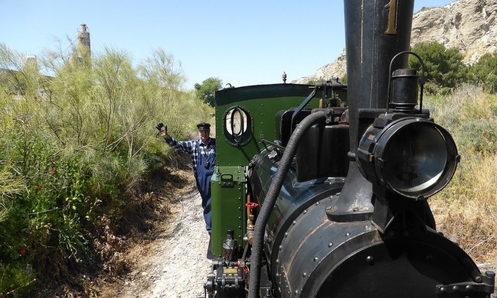 La locomotora Arganda en España. 