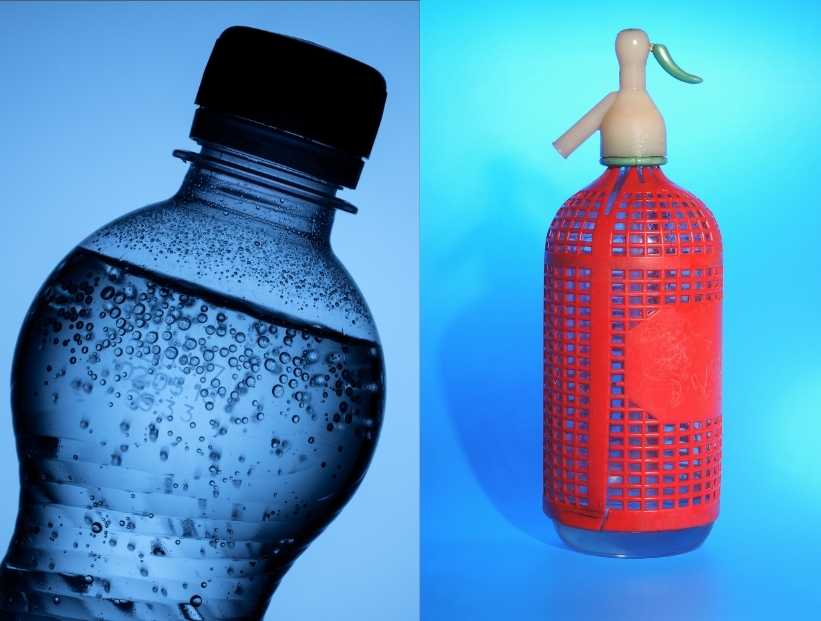 Diferencia entre soda y agua con gas