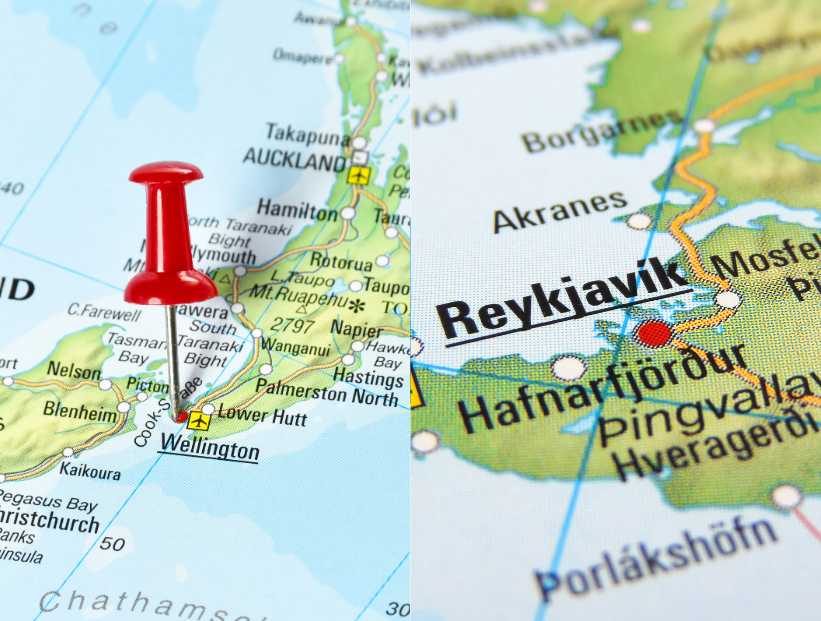 Capitales más extremas del mundo: Reikiavik y Wellington