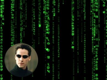 Las líneas de código verde de Matrix, la saga de películas más conocida de ciencia ficción