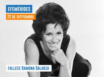 ramona galarza cantante de folclore fallecida el 22 de septiembre foto vieja blanco y negro