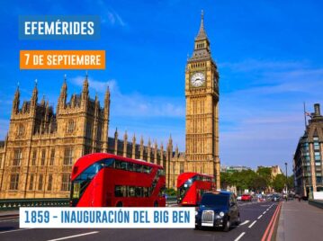 7 de septiembre de 1859: se inaugura el Big Ben.