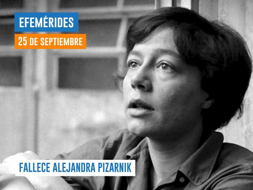 25 de septiembre de 1972 - Fallece Alejandra Pizarnik