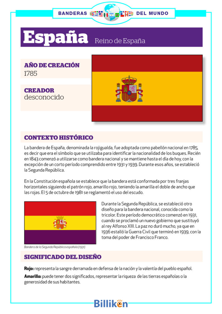 bandera de españa infografia historia origen significado