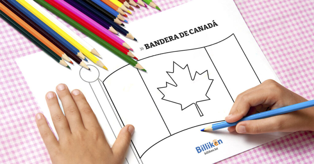 Bandera de Canada para colorear e imprimir