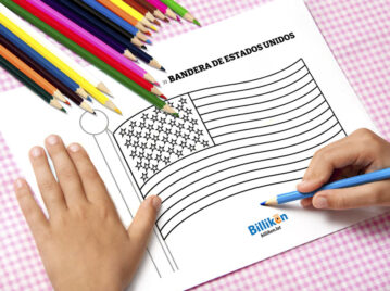 Bandera de Estados Unidos para colorear e imprimir