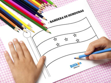 Bandera de honduras para colorear ST
