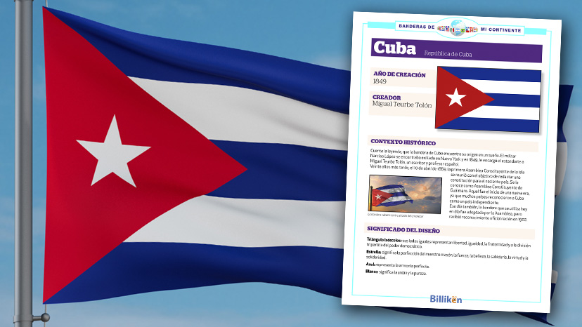 bandera de Cuba infografia historia origen significado