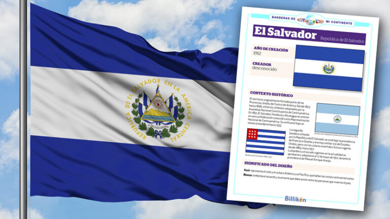 Bandera de El Salvador: historia, origen y significado - Billiken