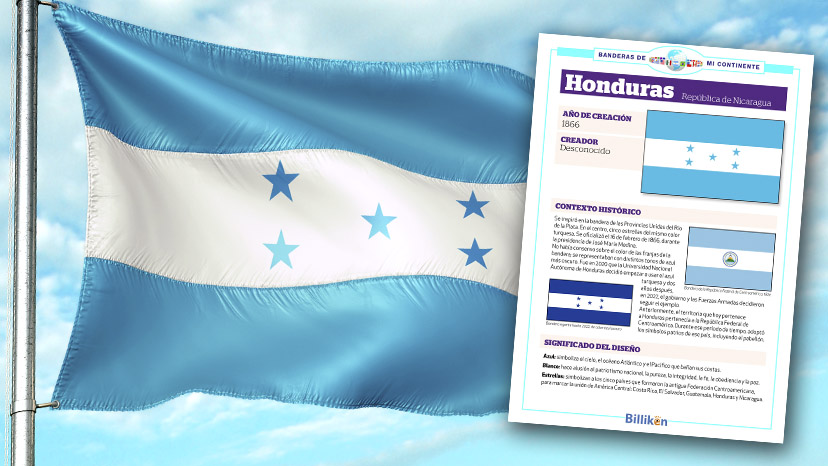 bandera de honduras infografia historia origen significado