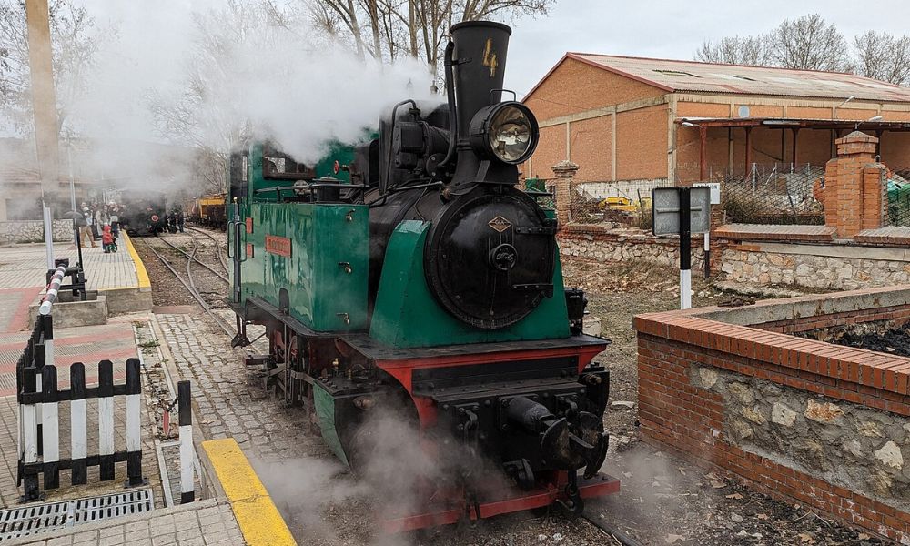 La locomotora Áliva en pleno funcionamiento. 