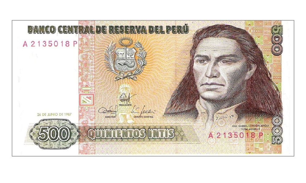 billete antiguo de perú.