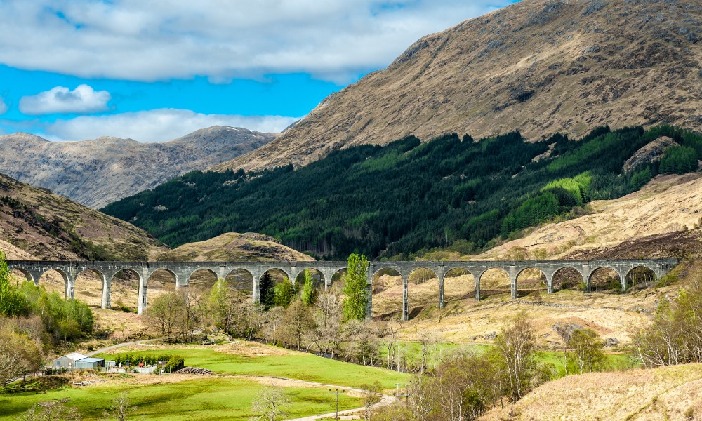 Viaducto Glenfinnan , la construcción histórica de Escocia 