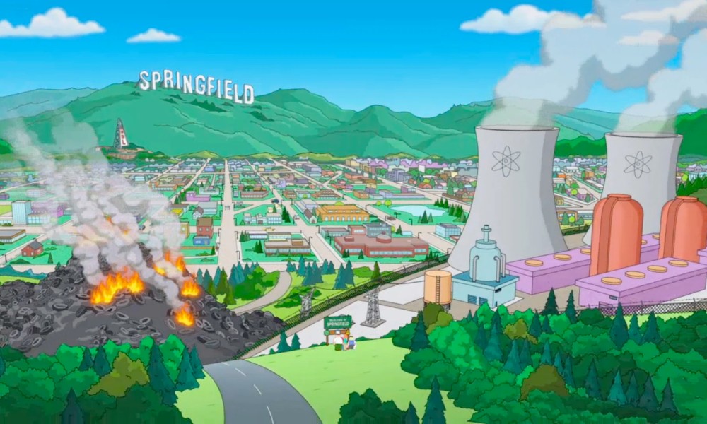 La ciudad ficticia de Los Simpson