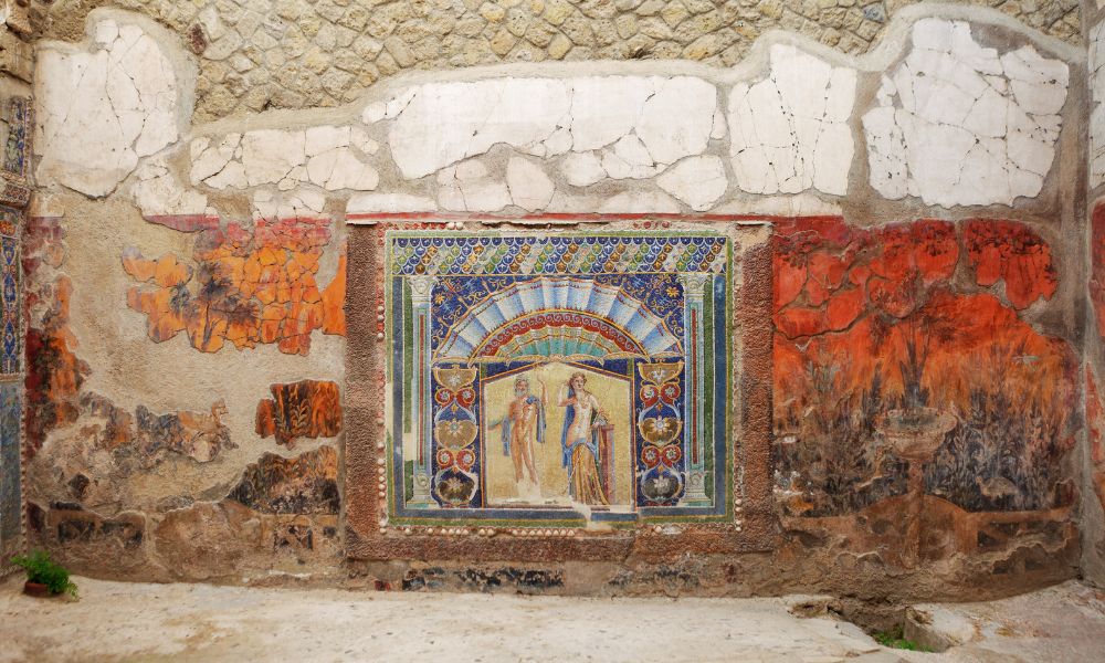 Mosaico de la Casa de Neptuno y Anfítrite, una reliquia histórica de Ercolano