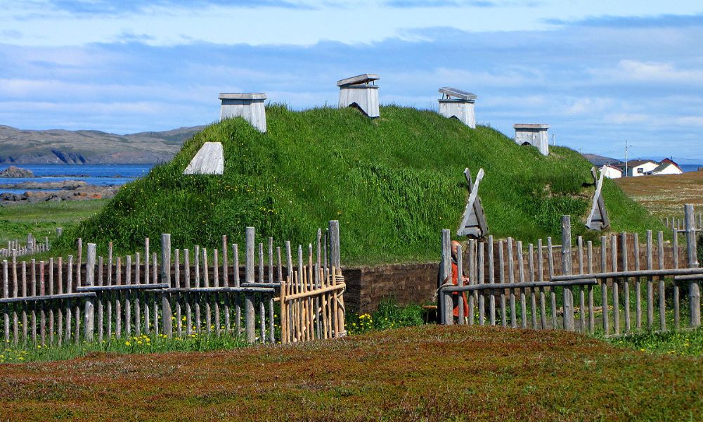 Paisaje actual de la zona donde se construyó el único pueblo vikingo de América. 