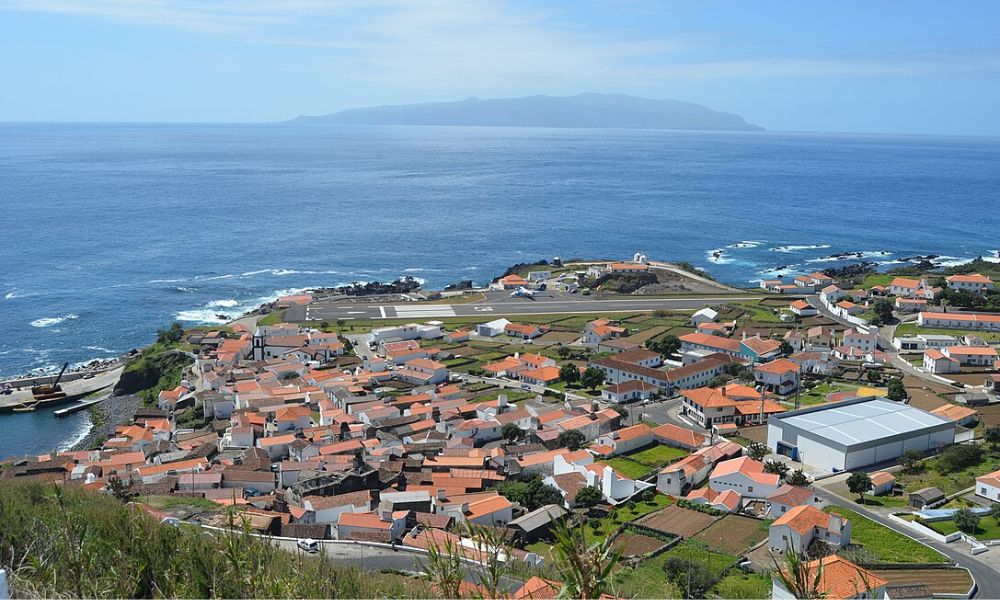 Paisajes del único pueblo de la Isla de Corvo. 