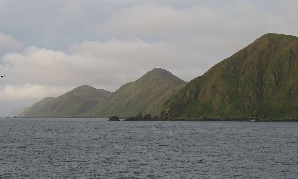 Paisajes de la Isla Macquarie.