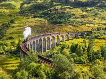 Viaducto Glenfinnan, el "puente" histórico de Escocia que se volvió famoso por aparecer en Harry Potter