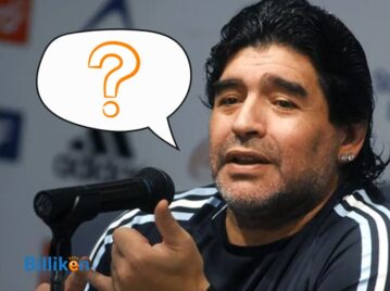 test frases de famosos argentinos. diego maradona en frente de un micrófono