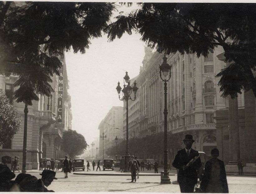 Fotografía antigua de la Buenos Aires de hace 100 años