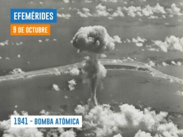 bomba atómica efemérides de 9 de octubre