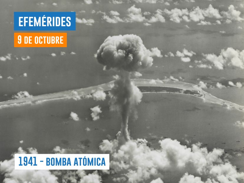 bomba atómica efemérides de 9 de octubre