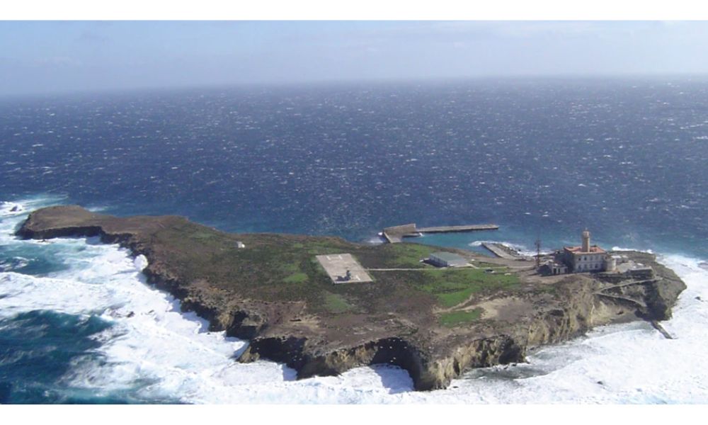 Vista aérea de la Isla de Alborán