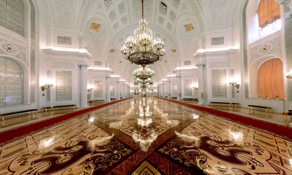 Salón de la Orden de San Jorge en el Gran Palacio del Kremlin