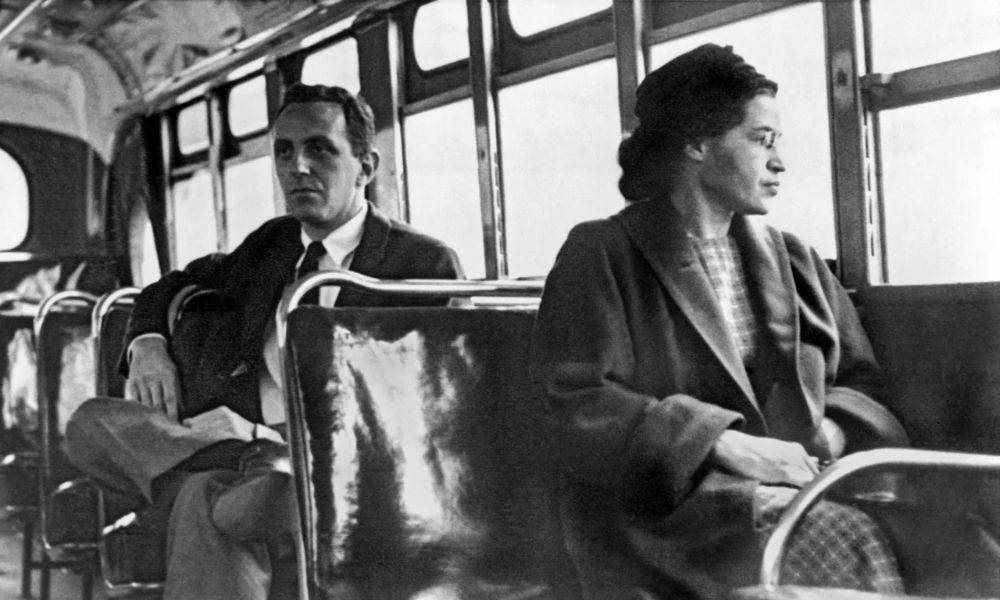 rosa parks en el autobús