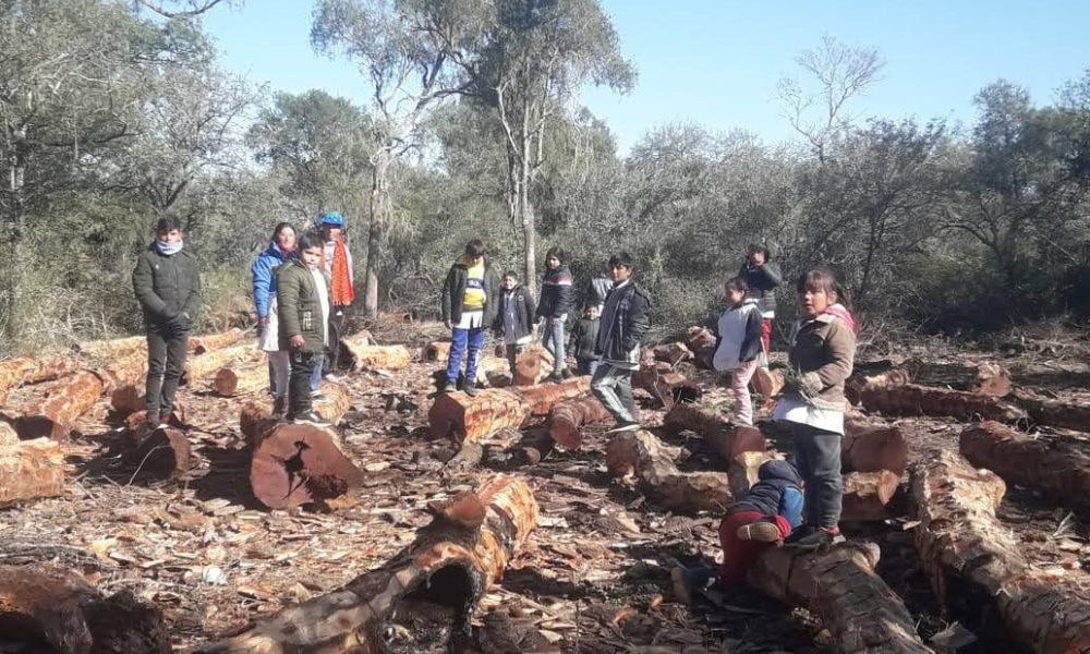 Alumnos de Gloria Cisneros, maestra rural de Chaco