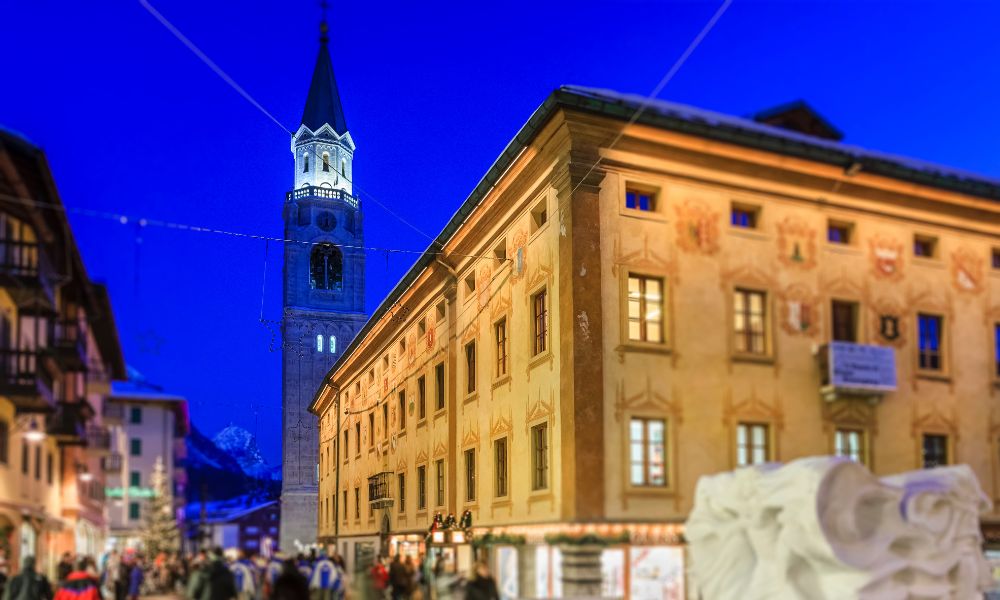 ciudad italiana de noche