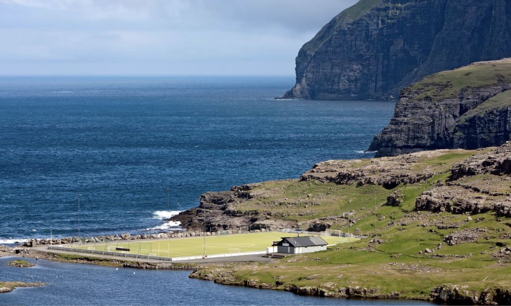 estadio eidi, en las islas feroe