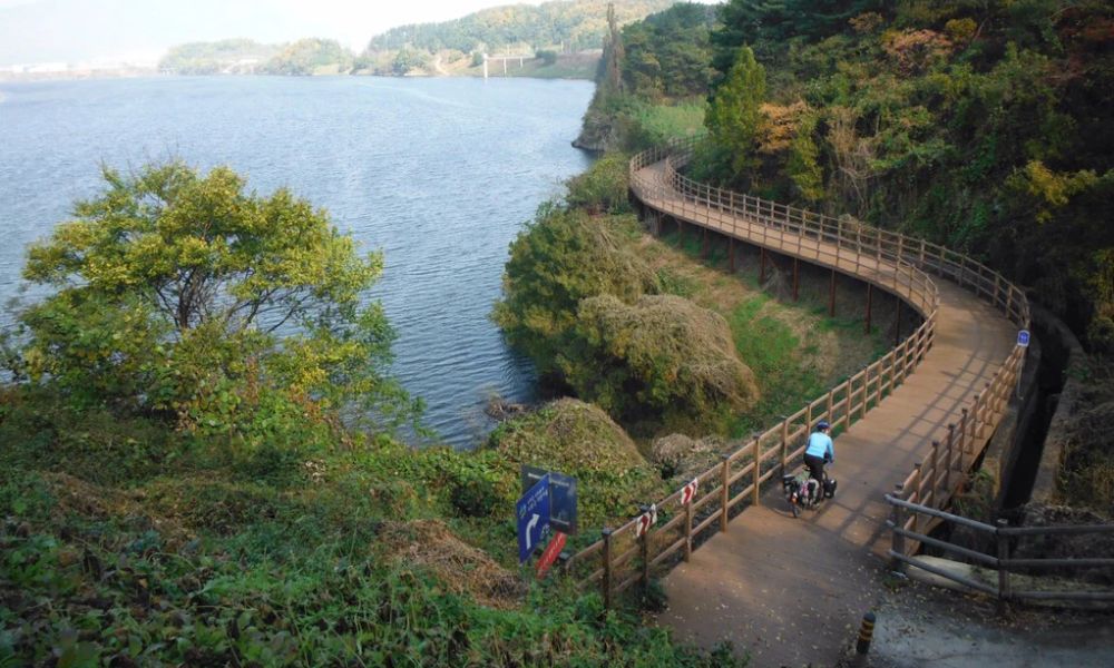 bicisenda de 600 kilómetros corea del sur