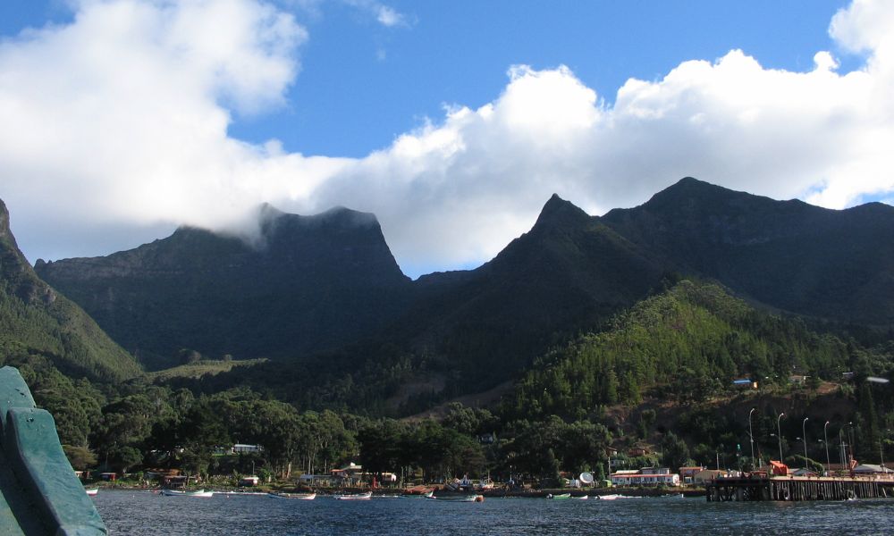 Vista panorámica del archipiélago Juan Fernández.