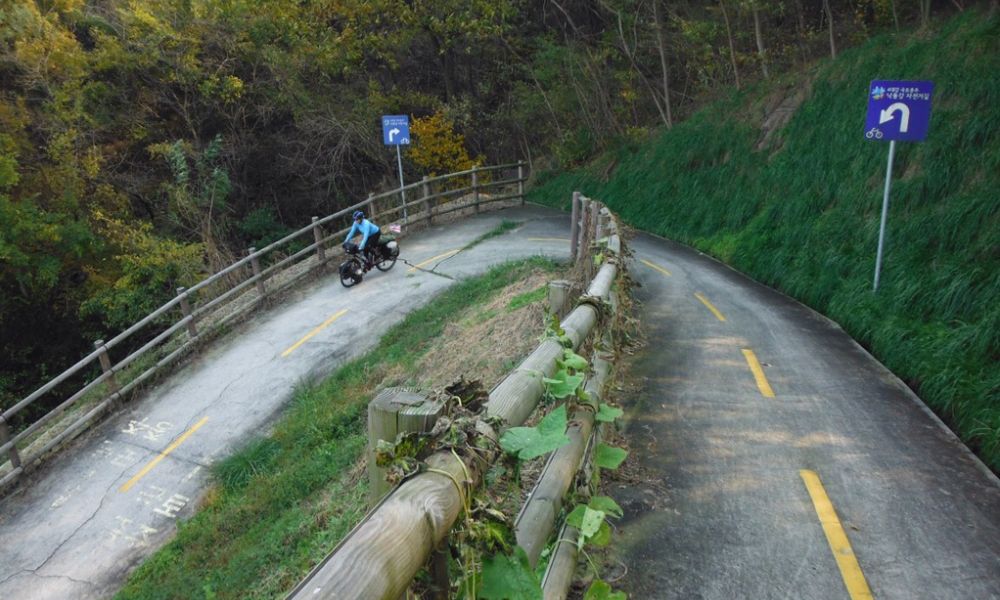 bicisenda en montaña