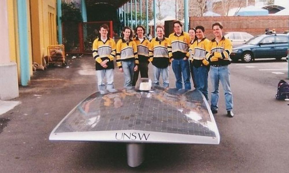 Sunswift I, considerado el primer vehículo solar de la Universidad de Nueva Gales del Sur, Australia.