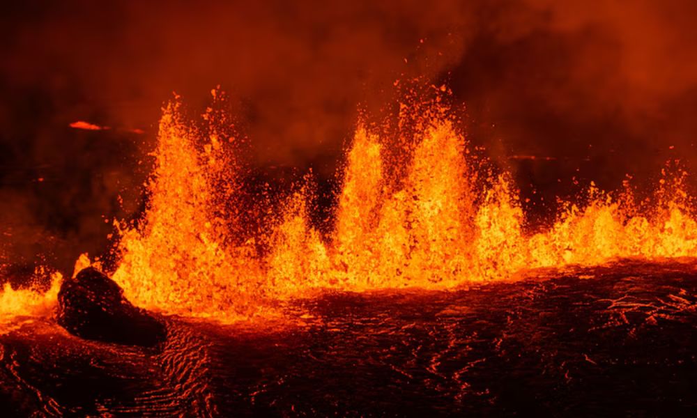 Detalles de la erupción volcánica de Islandia.