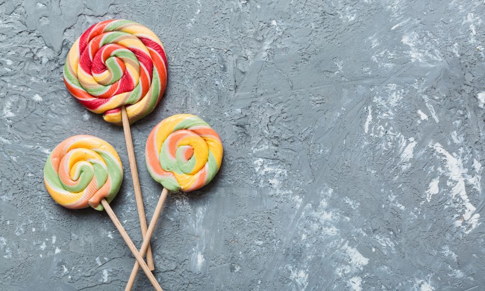 paletas de caramelo o chupetines