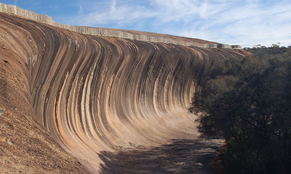 Detalles del aspecto de Wave Rock.