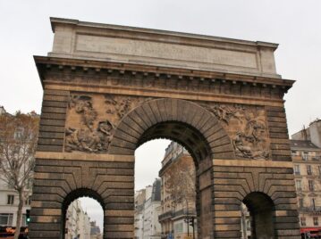 Puerta de San Martín, en París, Francia