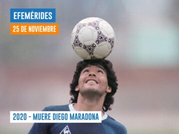 25 de noviembre Diego Maradona