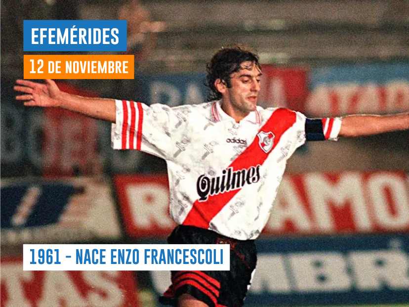 12 de noviembre de 1961 - Nace Enzo Francescoli