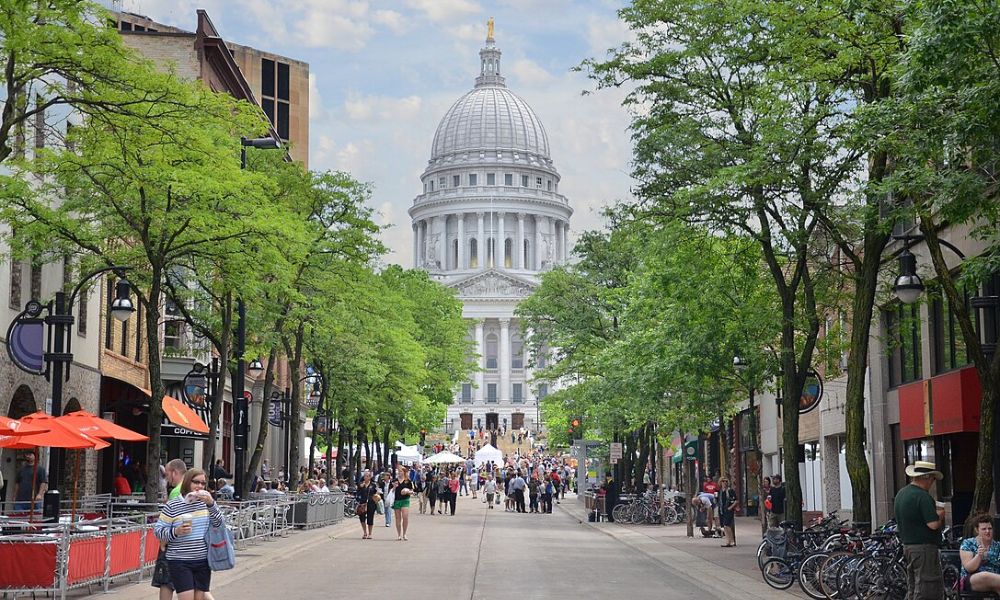 Paisajes de la capital de Wisconsin.