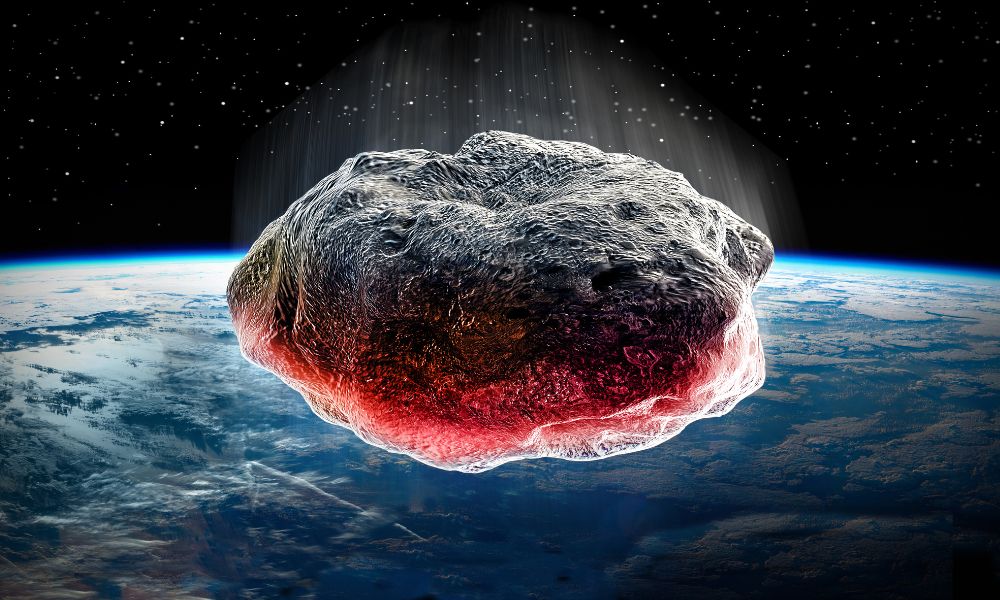 Meteorito que ingresó a la atmósfera terrestre