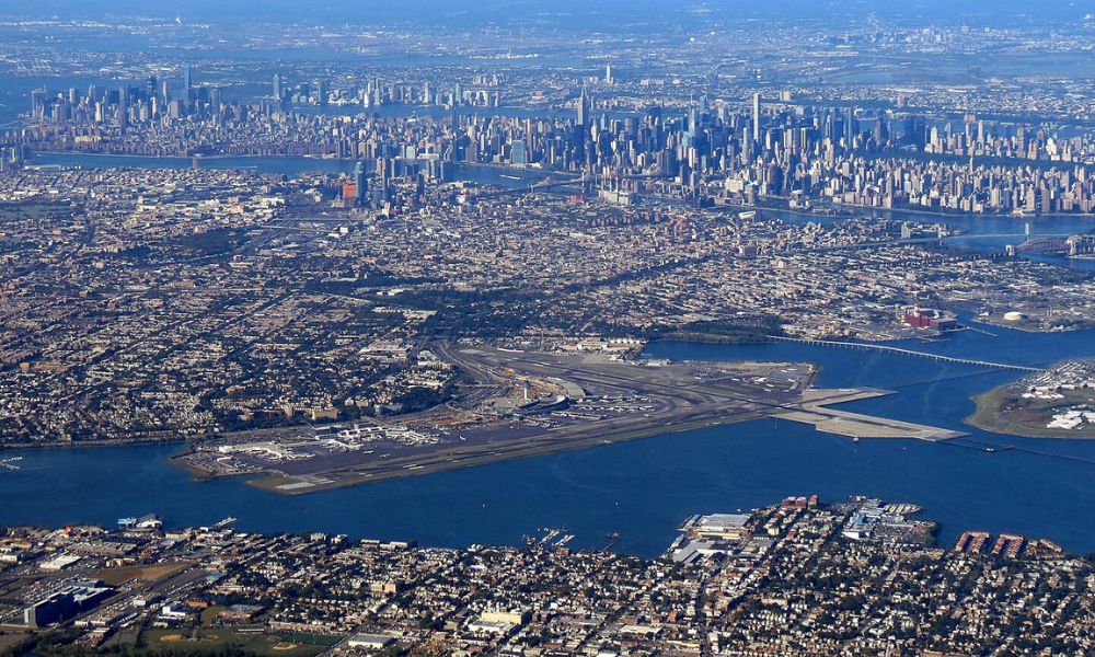 Imagen aérea del Aeropuerto LaGuardia.