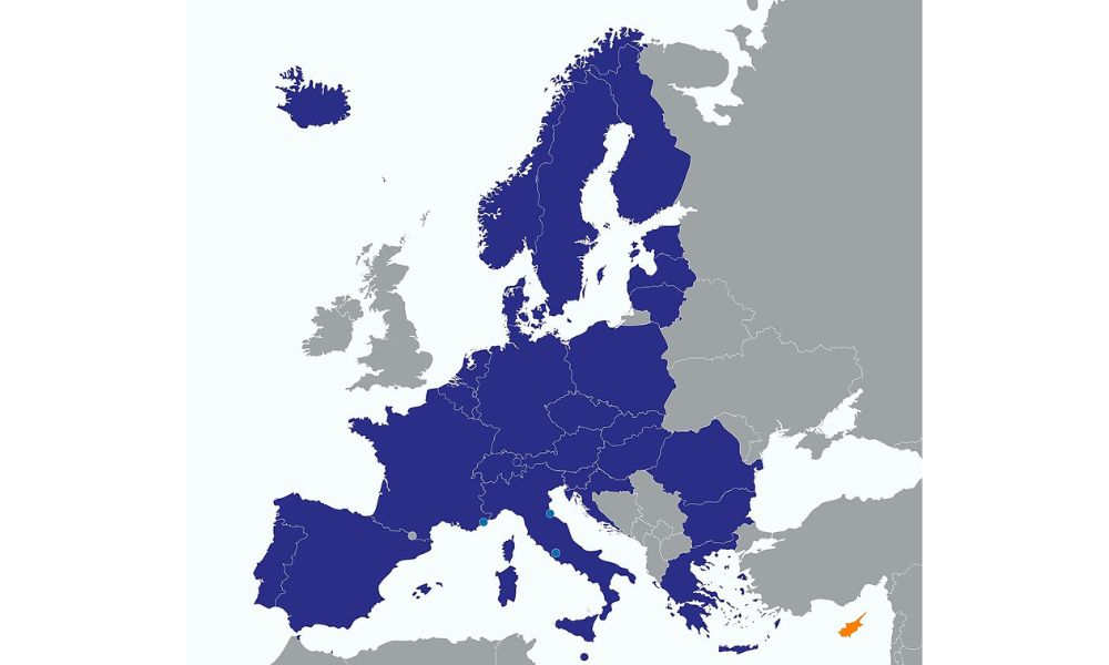 Países que integran el espacio Schengen.