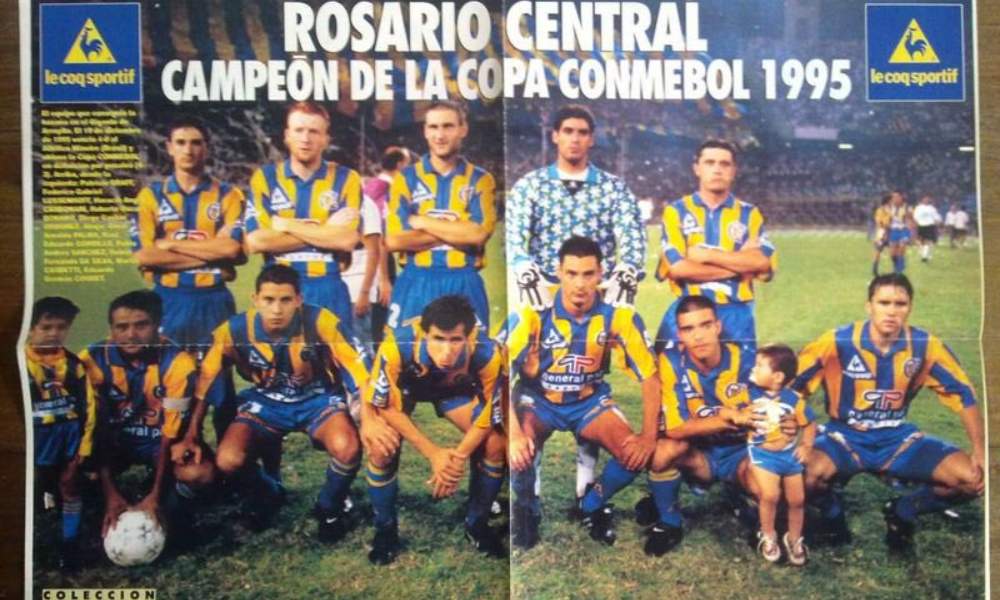 Rosario Central, campeón de la Copa Conmebol 1995