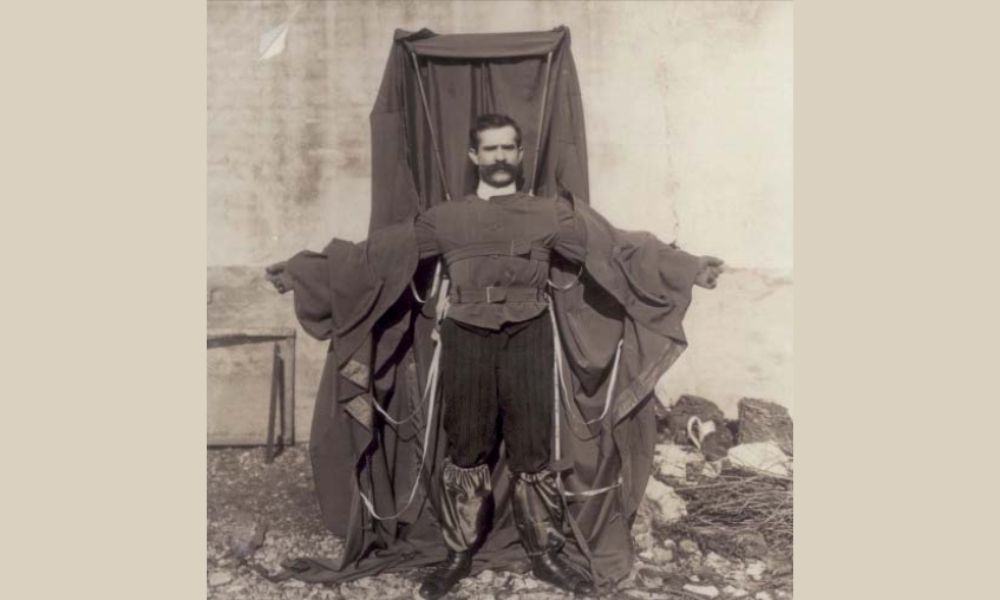 Franz Reichelt, recordado como el "padre" del wingsuiting flying.